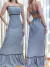 Vestido Feminino Longo com Alça e detalhe amarração Cleuza ref.1154 - PROTOCOLO MODAS