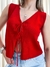 Blusa Feminina Regata Modal Amarração Frontal Samila Ref. 1324