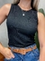 Cropped Feminino Regata Gola Redonda Poliane ref.1088