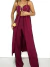Conjunto Feminino em Alfaiataria Pantalona e Bata Alongada com Fivela Mayra Ref. 1409 - comprar online