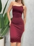 Vestido Feminino Midi em Suplex Alça Única com Fivela Paula Ref. 1392 - PROTOCOLO MODAS