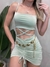 Vestido Feminino Curto em Suplex de Alça com Detalhe Cruzado Nara Ref. 1420 - comprar online