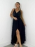 Vestido Feminino Longo em Viscolinho de Alça Transpassado Meire Ref. 1299 - loja online