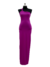 Vestido Feminino Suplex Longo Alça Única Plissado nas Costas Yasmin Ref. 1260 - loja online