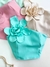 Cropped Feminino Alfaiataria Ombro Único com Flor Alicia Ref. 1199 - comprar online