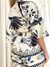 Conjunto Feminino em Crepe Short e Cropped Estampado Raiane Ref. 1295 - comprar online