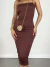 Vestido Feminino Midi em Suplex Alça Fina Vitoria Ref. 1384 - PROTOCOLO MODAS