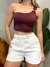 Cropped Feminino em Suplex Alça Única com Fivela Lira Ref. 1404 - PROTOCOLO MODAS