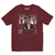 Remera color bordo con diseño gráfico que incluye el nombre "Armin Van Buuren".