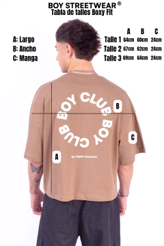 Remera Boxy Fit s/mangas Dolce - Boy