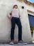 Sweater V gris plata