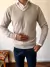 Sweater V gris plata - comprar online