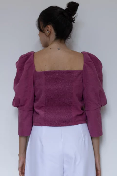 CROPPED MANGAS BUFANTES (M) na internet