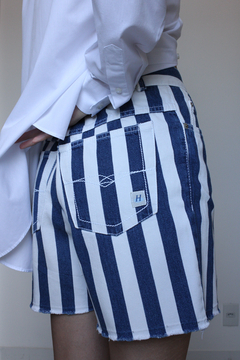SHORTS JEANS LISTRADO (42) - loja online