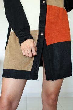 CARDIGAN COLORBLOCK (VESTE DO P AO G) - loja online
