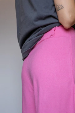 CALÇA PANTALONA ROSA (veste 34/36) - Rediscover Brechó - Moda Circular e Atemporal