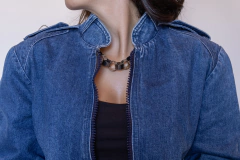 JAQUETA JEANS (VESTE P / M) - Rediscover Brechó - Moda Circular e Atemporal
