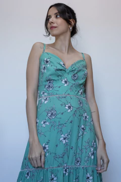 VESTIDO LONGO FLORAL (M) na internet