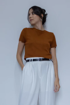 BLUSA CROPPED MARROM (M/G) - comprar online