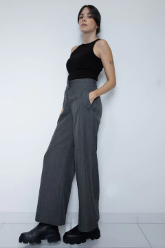 CALÇA PANTALONA CINZA (36) - Rediscover Brechó - Moda Circular e Atemporal