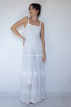 VESTIDO LONGO EM RENDA (M)