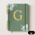 Agenda 2026 - Flora Verde Gold Personalizado - HotStamping Foil Dourado Cromado (1 ou 2 dias por páginas) - comprar online