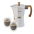 Combo Cafetera Italiana 9 poc. + 2 Vasos Doble Vidrio en internet