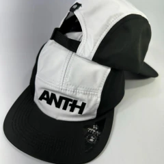 Boné Anth Co Five Panel Penny Branco Preto (Com Forro)