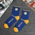 Meia NBA Golden State Warriors Azul/Amarelo