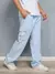 Calça balão Jeans MASCULINO sem punho na perna ,com punho na cintura, C/6 bols