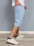 Bermuda Masculina Jeans Balão, BOCA Larga ,bem suave qualidade casual Top na internet
