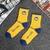 Meia NBA Golden State Warriors Amarelo/Azul