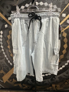 Bermuda Trip Side Cargo Jeans Delave Baggy