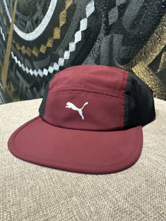 Boné Five panel Puma Original Bordô Preto Ajustável