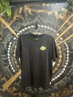 Camiseta Los Angeles Lakers NBA Preto Patch logo