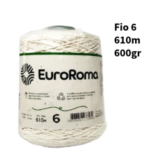 Barbante EuroRoma Cru 600gr n° 6 , n°8 na internet