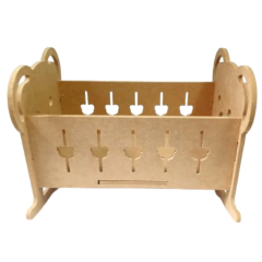 Berço Urso Pequeno Para Boneca em MDF - comprar online
