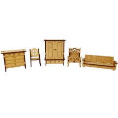 Miniatura em MDF Para Casa de Boneca, Trabalhos Escolares e Maquetes