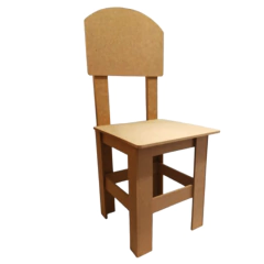 Mesa Mesinha Infantil com Tampo e 1 Cadeira em MDF - Talento Artes