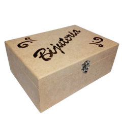 Caixa Porta Bijuteria em MDF Vazada com fecho