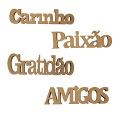 Palavras em MDF Para Decoração de Mesa ou Ambiente