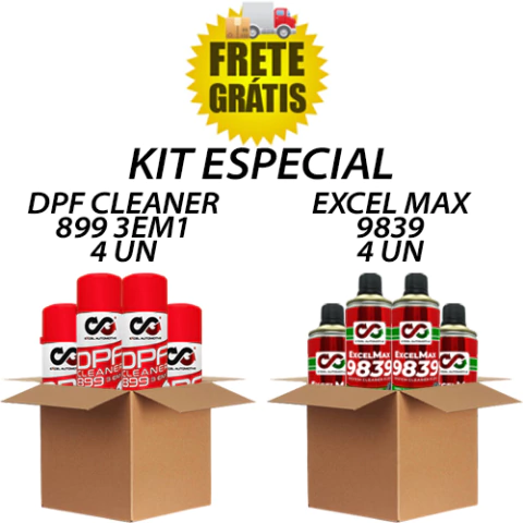 Kit Com 4un Dpf Cleaner + 4un Excel Max System Cleaner 9839 - comprar online