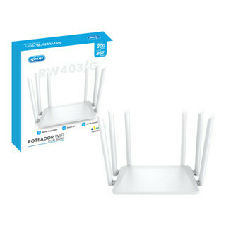 Roteador Wireless Dual Band 5Ghz/2.4Ghz 300Mbps com 6 Antenas KP-RW403/G - comprar online