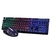 Kit de teclado e mouse gamer M800 Português Brasil de cor preto