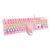 Teclado Mouse Mecânico Abnt2 Be-k2 Gamer RGB LED Switch Blue