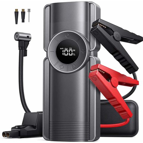 Power Bank 10000mAh Lanterna Led USB-C Com Jacaré Automotivo