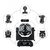 Canhão de Luz Led RGB 150w Giratório IP65 Bivolt 60Hz Controle DMX 512 - Keedi | Eletrônicos, Informática e Acessórios