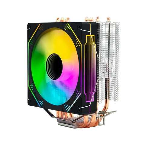 Cooler Fan LED RGB Processador CPU Multi Intel AMD Knup G-VR344