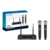 Microfone Sem Fio Duplo Uhf Hi Fi Dinamico Display Digital - comprar online