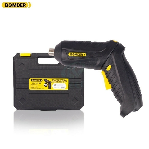 Parafusadeira Elétrica 3.6v 47 Peças 1300ma Bomder BOM-9912